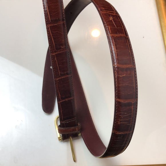 Brighton Other - Brighton Men’s Croc Embossed Calfskin on Glove Leather Belt